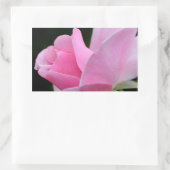 Roze roze ventilator rechthoekige sticker (Tas)