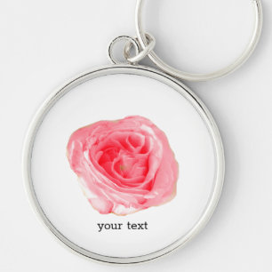 Roze roze ventilator sleutelhanger