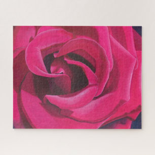Roze roze verf legpuzzel