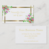  Roze Roze - visitekaartje (Voorkant / Achterkant)