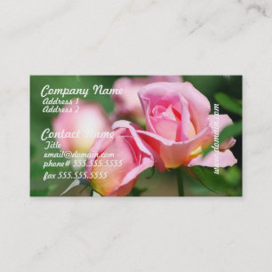 Roze roze Visitekaartjes