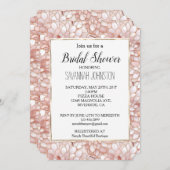 Roze Roze Witte bloemblaadjes Bloem Kaart (Voorkant / Achterkant)