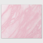 Roze roze witte, dubbelkleurige, marmer Abstracte  Cadeaupapier (Vlak)