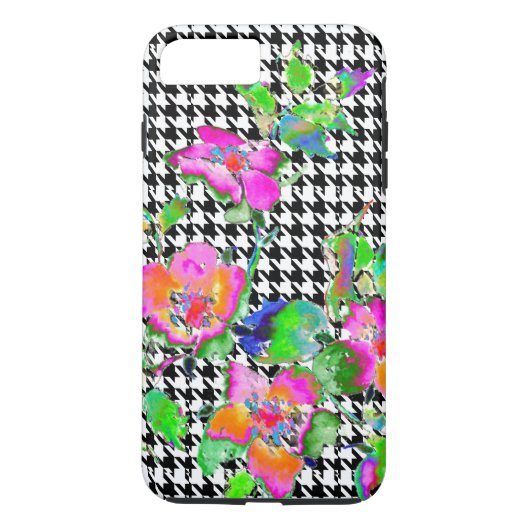 roze roze - witte en zwarte honden Case-Mate iPhone case (Achterkant)