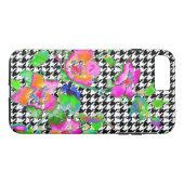 roze roze - witte en zwarte honden Case-Mate iPhone case (Achterkant (Horizontaal))