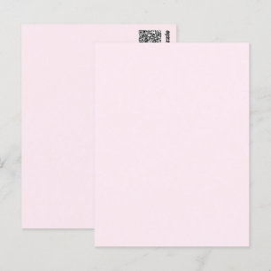 Roze Roze Zacht Bord Wit Pastel Effen Kleur Briefkaart