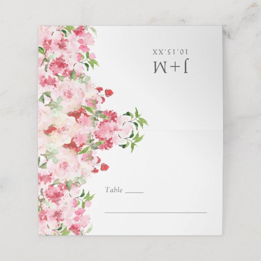 Roze rozen (Buitenkant ongevouwen)