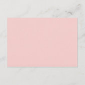 Roze Rozen Baby shower Behuizing Kaart met QR Code (Achterkant)