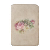  roze rozen badmat (Voorkant Verticaal)