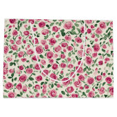 Roze Rozen Bloem Bruidsdouche Groot Cadeauzakje (Achterkant)