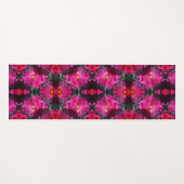 Roze Rozen Bloemen Abstracte kunst Yogamat (Voorkant (horizontaal))