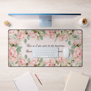  Roze Rozen Bloemen Inspirerend Quote Bureaumat