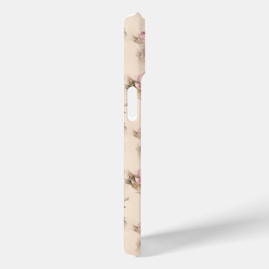 Roze Rozen Bloemen iPhone 15 Mobiele Telefoon Case (Achterkant / Rechts)