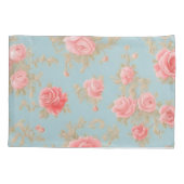 Roze Rozen Bloemen Patroon Kussensloop (Achterkant)