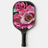 ROZE ROZEN BLOEMEN PICKLEBALL PADDLE (Achterkant)
