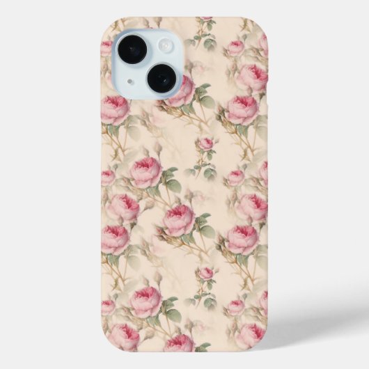 Roze Rozen Bloementuin Case-Mate iPhone Case (Achterkant)