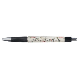 Roze Rozen Bloemig Pen