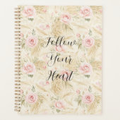 Roze Rozen Bloemig Planner (Voorkant)