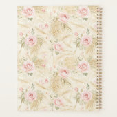 Roze Rozen Bloemig Planner (Achterkant)
