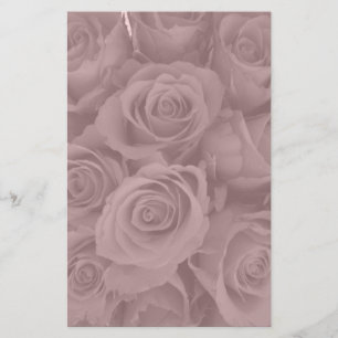 roze rozen briefpapier