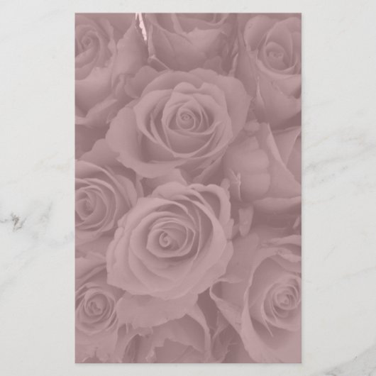 roze rozen briefpapier (Voorkant)