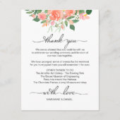 Roze Rozen Bruiloft Weekend Route Welkom Informatiekaartje (Achterkant)