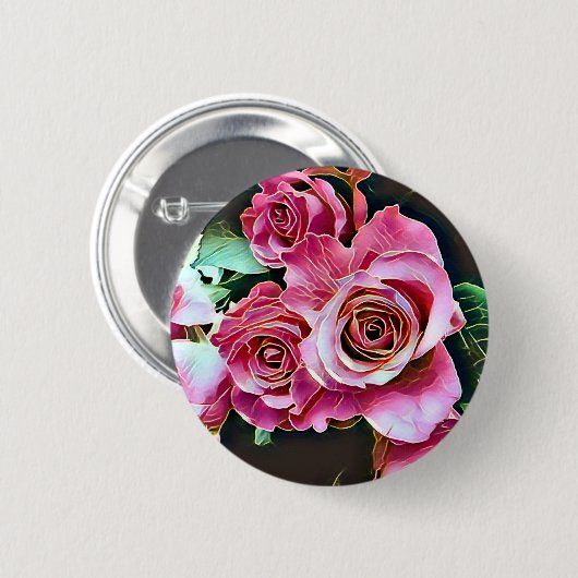 ROZE ROZEN BUTTON (Voorkant /achterkant)