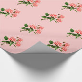 Roze Rozen Cadeaupapier (Hoek)