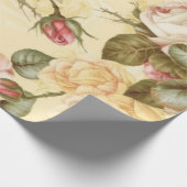  roze rozen cadeaupapier (Hoek)