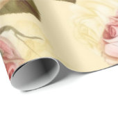  roze rozen cadeaupapier (Rol Hoek)