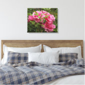 Roze rozen canvas afdruk (Insitu (Slaapkamer))