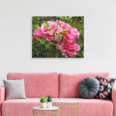 Roze rozen canvas afdruk (Insitu (Woonkamer))