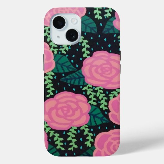 Roze Rozen Canvas tas Case-Mate iPhone Case (Achterkant)