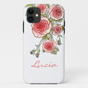 roze rozen iPhone 11 hoesje
