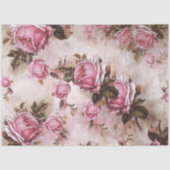 Roze Rozen Decoupage Tissuepapier (Voorkant)