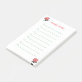 Roze rozen dingen om te doen post-it® notes (Schuin)