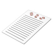 Roze rozen donker gelaagd Notitieblok (Schuin)