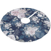 Roze Rozen Donkerblauw:  Kerstboom Rok (Gekanteld)