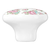 Roze rozen drager drager knop (Zijkant)