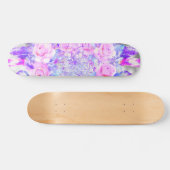 Roze Rozen Dreamcatcher Bloemendromen Skateboard (Horizontaal)