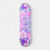 Roze Rozen Dreamcatcher Bloemendromen Skateboard (Voorkant)
