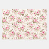 Roze Rozen droom Inpakpapier Vel (Voorkant)
