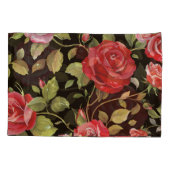 Roze rozen: elegant bloemenpatroon. kussensloop (Achterkant)