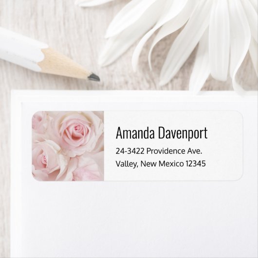  roze rozen Elegant Bouquet Etiket (Insitu)