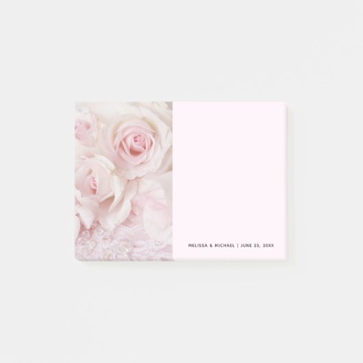  roze rozen Elegant Bouquet Post-it® Notes (Voorkant)