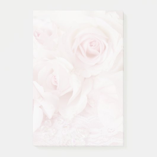  roze rozen Elegant Bouquet Post-it® Notes (Voorkant)