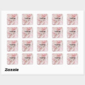  roze rozen Elegant Bouquet Vierkante Sticker (Vel)