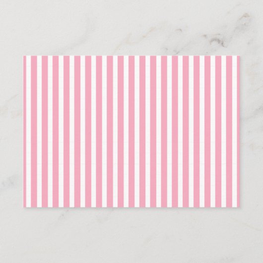 Roze Rozen en Bogen Coquette Date Night Kaarten (Achterkant)