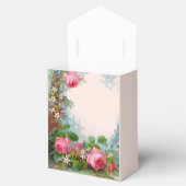 ROZE ROZEN EN JASMINES EDELSTEEN BRUILOFT MONOGRAM BEDANKDOOSJES (Geopend)