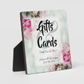 Roze rozen en pony Buds-kaarten en cadeaubonnen vo Fotoplaat (Voorkant)